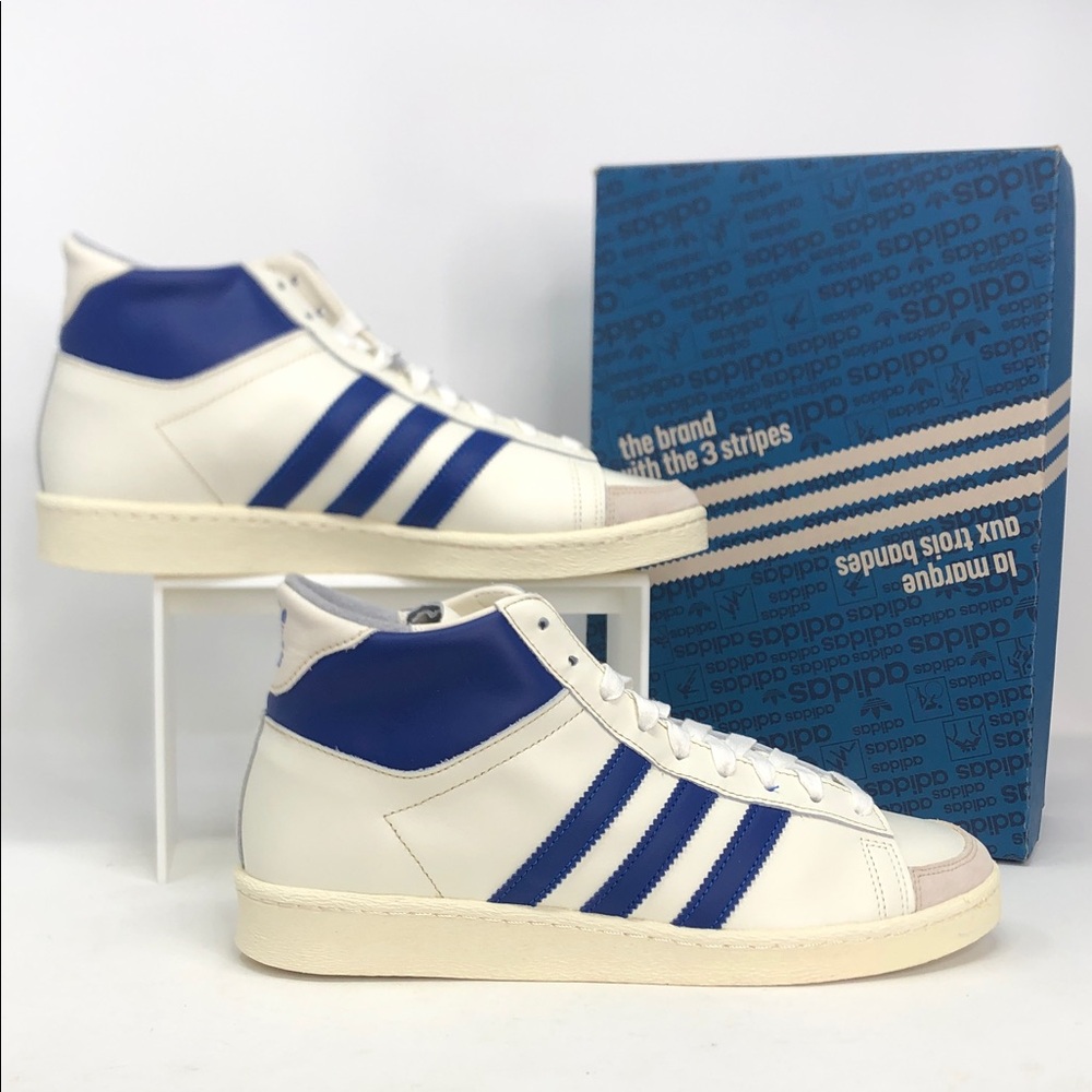 Adidas Jabbar High Off White Blue IH5316 Unisex Sneakers - Size 9